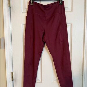 Girlfriend Collective Red Leggings